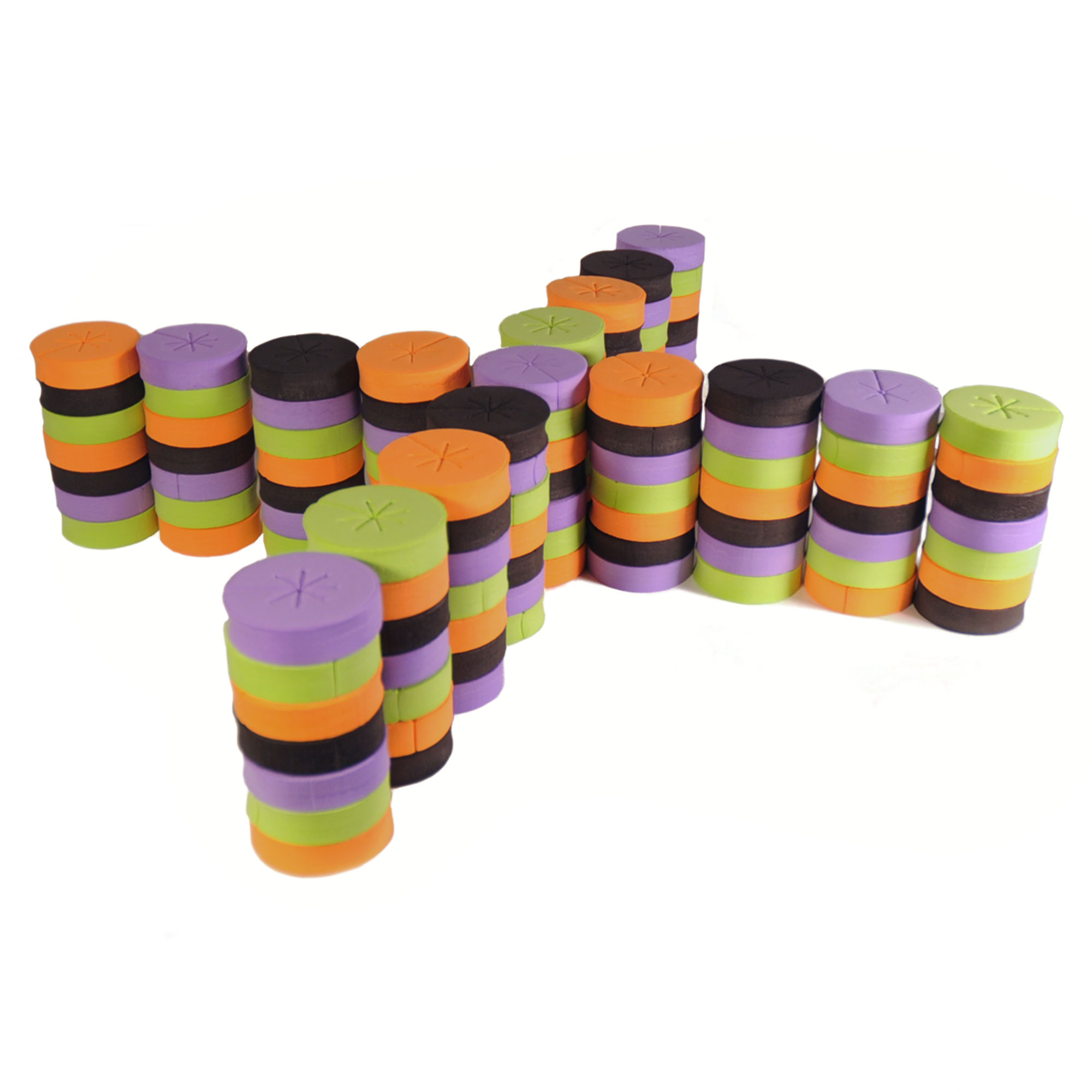 120 Pack 3″ Multicolored xGarden Clone Collars – Advanced Spoke Design – Premium Neoprene Inserts for Net Pots and Cloning Machines