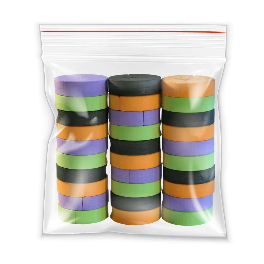 120 Pack 3″ Multicolored xGarden Clone Collars – Advanced Spoke Design – Premium Neoprene Inserts for Net Pots and Cloning Machines